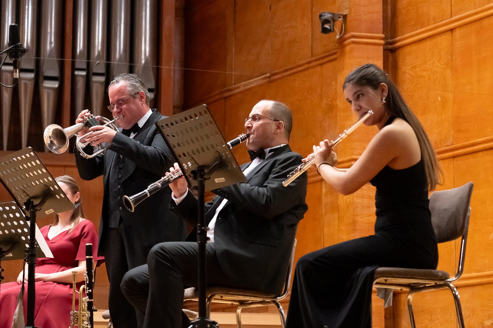 Alexander Wladigeroff, Dimitar Moskovsky and Lora Krasteva — trumpet, clarinet and flute